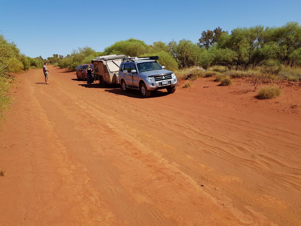 Corrugated road near Kalgan pool, Pilbara