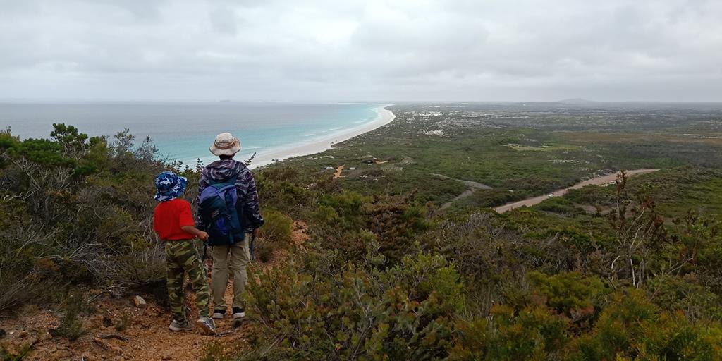 Climbing Mt Le Grand