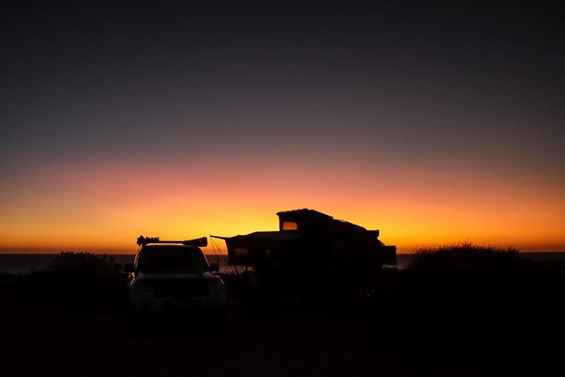 Sunset at Eagle Bluff in Shark Bay