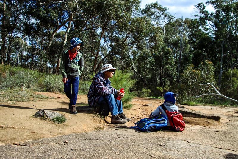Picnic along Whistlepipe Gully