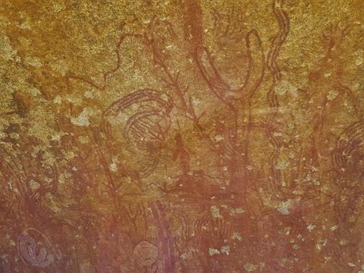 Aboriginal paintings at Walga Rock
