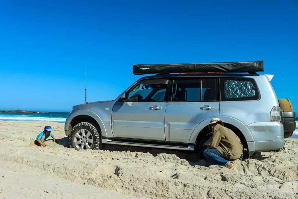Car got bogged at Boat Harbour