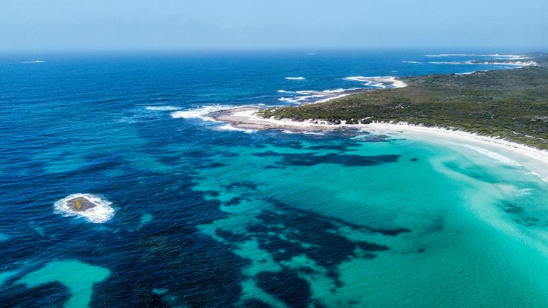 Munglinup Beach 4WD access aerial view