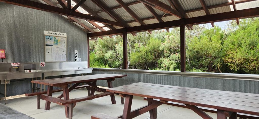 Kitchen at Yokinup Mia Mia campground in Cape Arid National Park