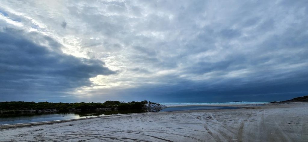 Thomas River joining the Southern Ocean at Cape Arid National Park