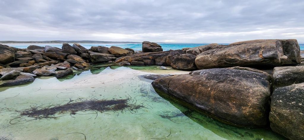 Rock pools at Thomas River campground in Cape Arid NP