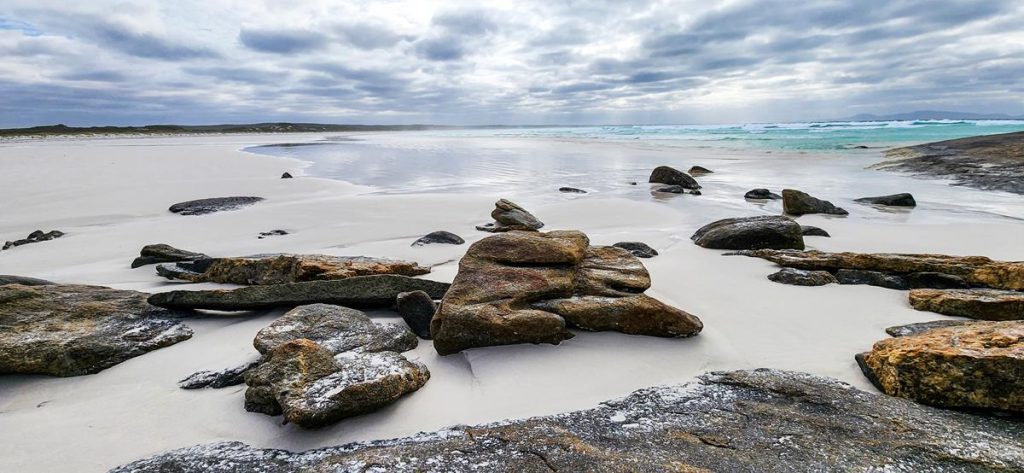 Rocky beach at Yokinup Bay Cape Arid National Park