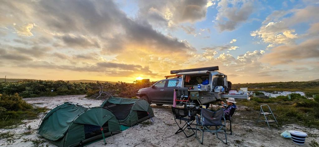 Camping at Jorndee Creek in Cape Arid National Park