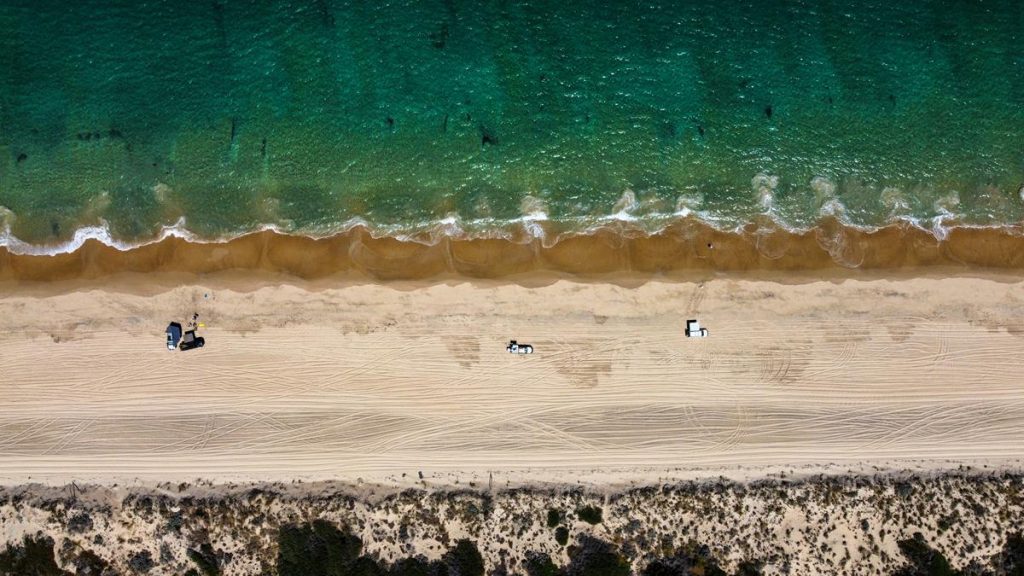 Myalup beach aerial view