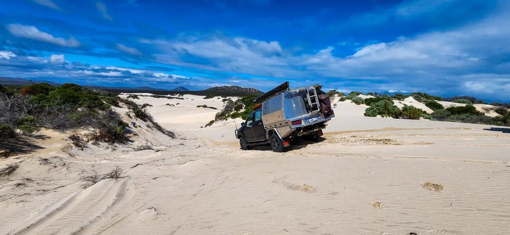 Going down hill at Hamersley dunes