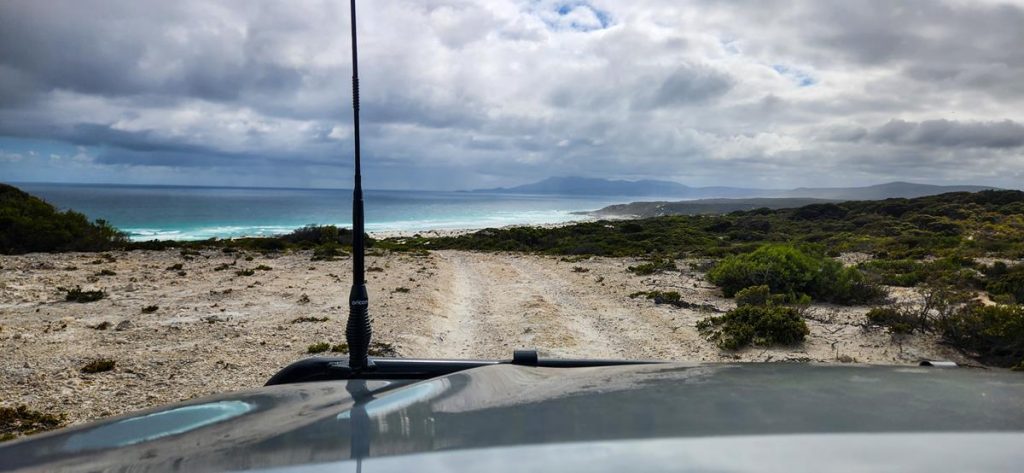 4WD track through Hamersley dunes to the beach