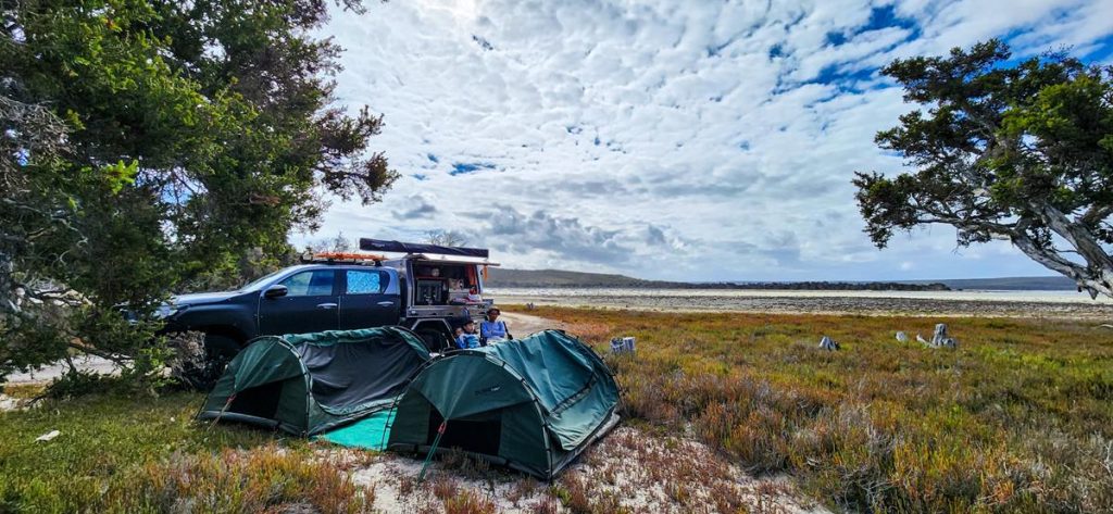 Camping at Pallinup Inlet