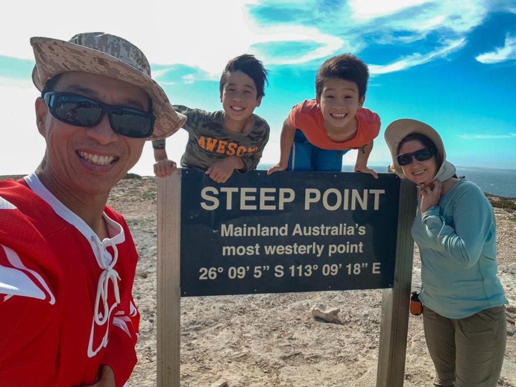 Family of 4 at Steep Point