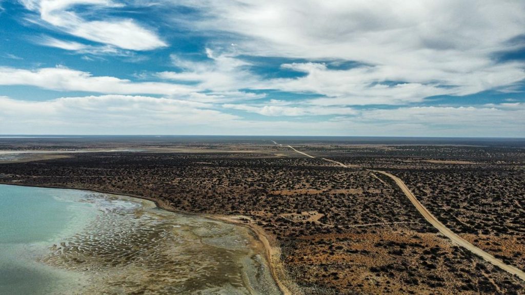 Aerial view of Edel Land leading to Steep Point