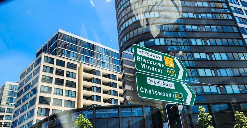 Sydney road signs in New South Wales