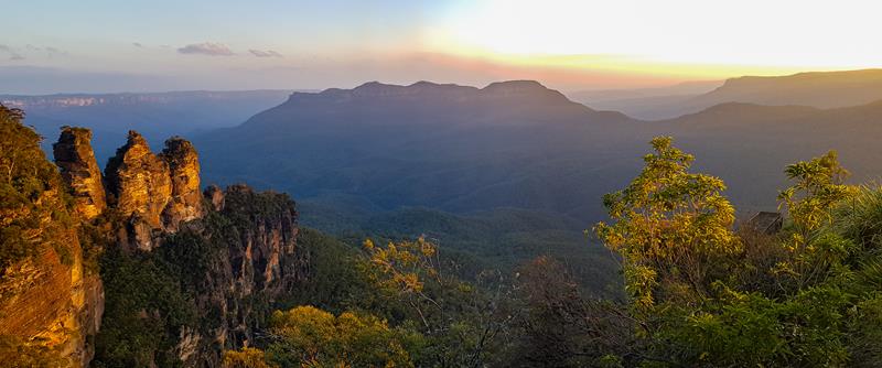 The Three Sisters in the Blue Mountains 