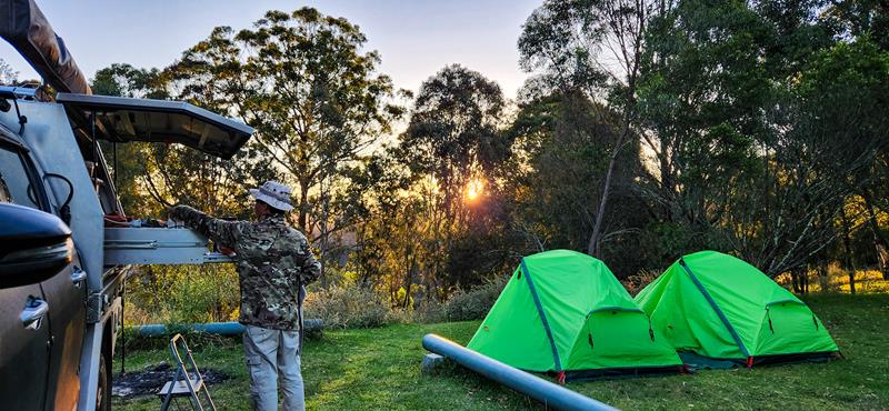 People camping at Dunphys campground