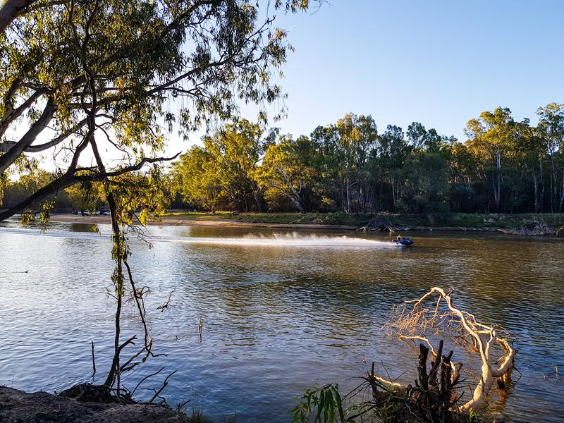Speed boat on the Murray River