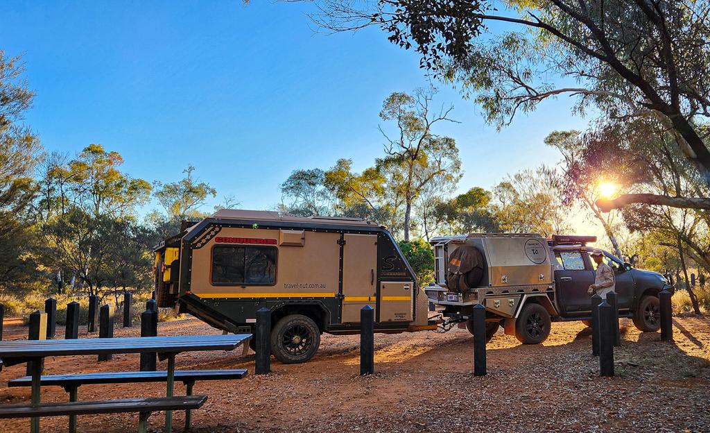 Redbank Gorge campground in West MacDonnell National Park