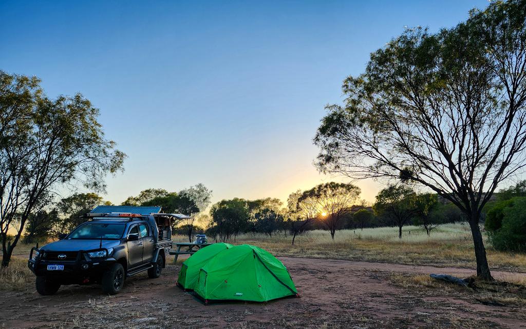 People camping at Talgomine Reserve