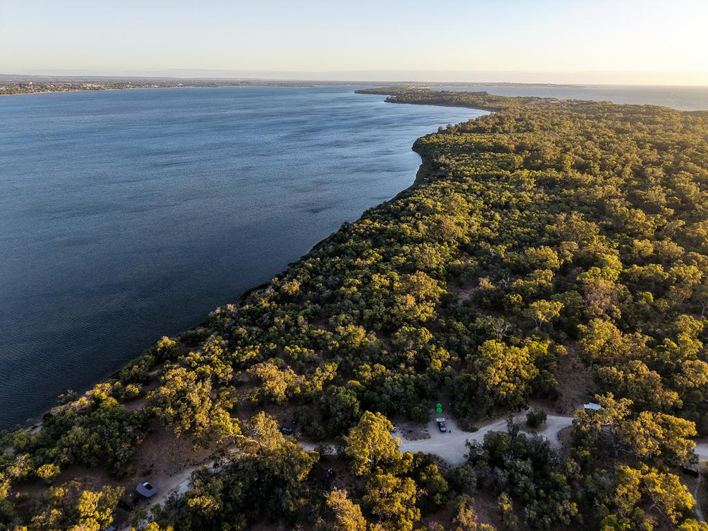Belvidere campground from above