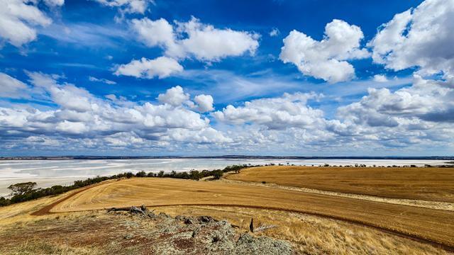 View from Pussy Cat Hill Lookout over Lake Dumbleyung