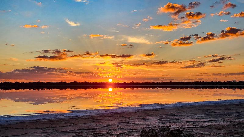 Sunset at Queerearrup lake