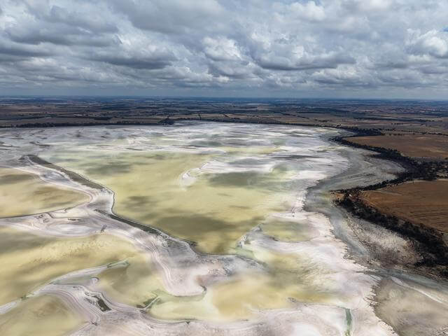 Lake Dumbleyung viewed from the top