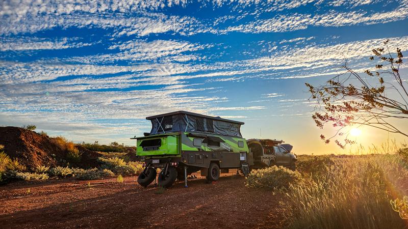 Camping along Wool Wagon Pathway