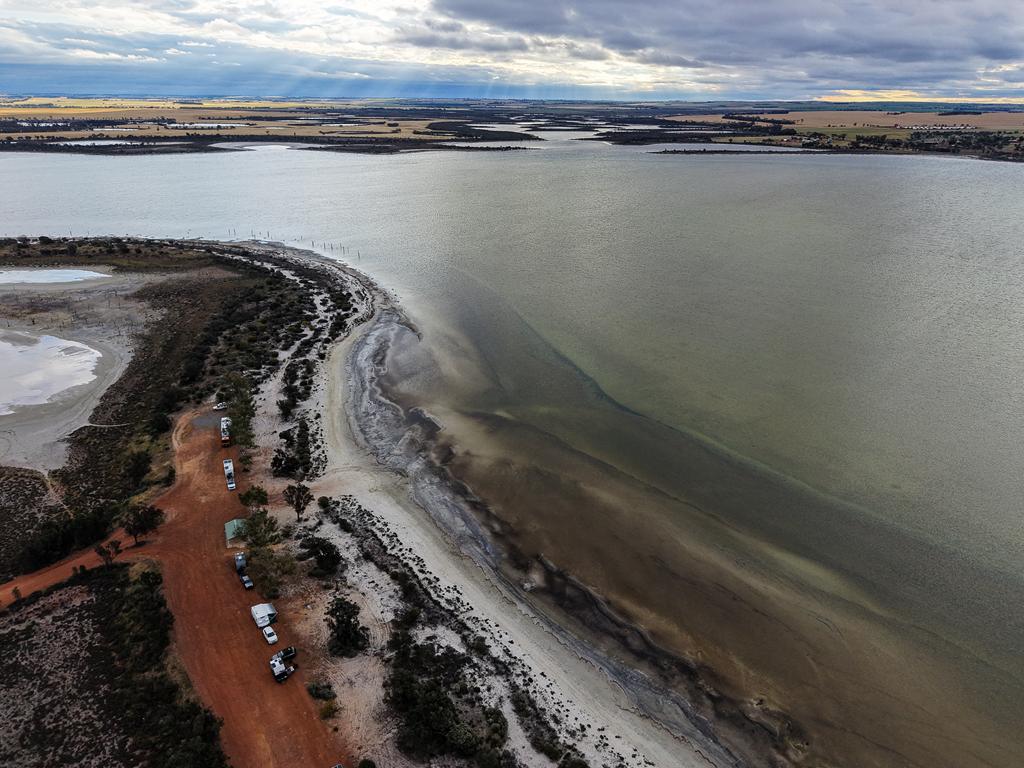 Aerial view of Lake Ninan